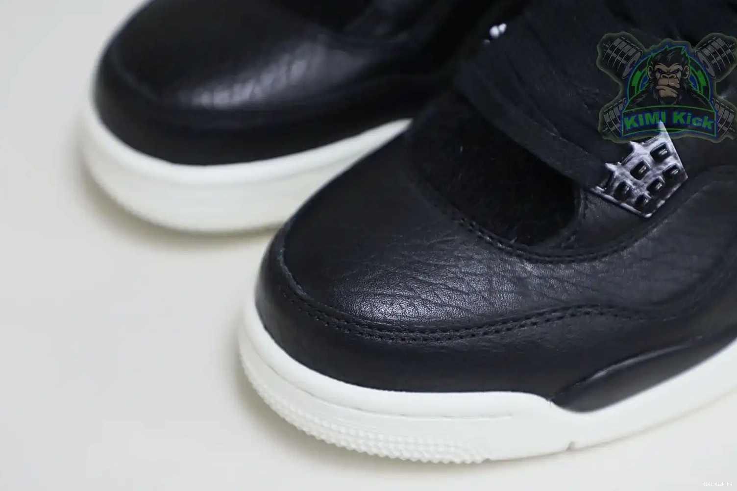 black Jordan Air ponyhair retro Kimikick Jordan 4 0811